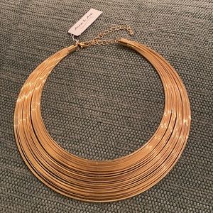 Gold statement necklace